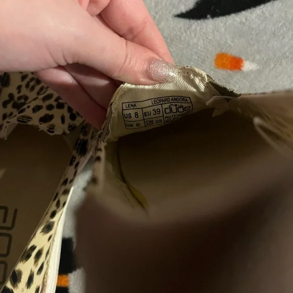 ✨BRAND NEW✨ HEY DUDE LEOPARD LENA ANGORA SLIP ONS - Picture 7 of 7